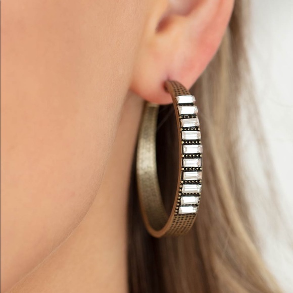 More To Love - brass - Paparazzi earrings